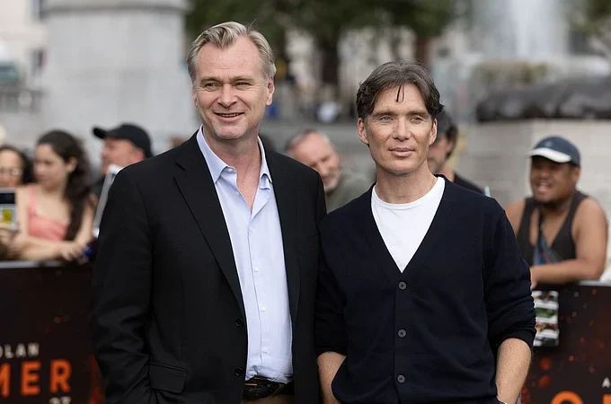 Cilian murphy and christopher nolan
